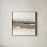 Sand to Sky III by Chris Paschke. Shown in a natural wood glass frame for a timeless modern aesthetic. Available as an archival giclee rolled canvas, fine art paper, or poster print. SKU 92767a.