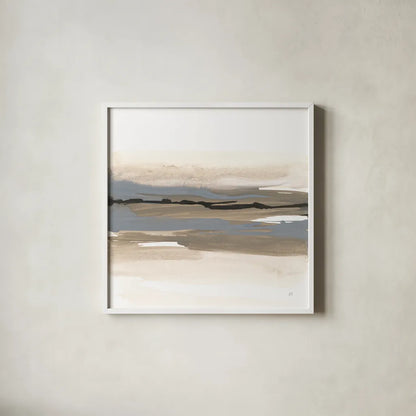 Sand to Sky III by Chris Paschke. Shown in a crisp white glass frame for a clean and minimalist style. Available as an archival giclee rolled canvas, fine art paper, or poster print. SKU 92767a.