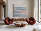 Sandbar III by Chris Paschke. Shown as extra-large giant wall art in a modern living room. Available as an archival giclee rolled canvas, fine art paper, or poster print. SKU 85535a.