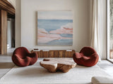 Sandbar IV by Chris Paschke. Shown as extra-large giant wall art in a modern living room. Available as an archival giclee rolled canvas, fine art paper, or poster print. SKU 85536a.