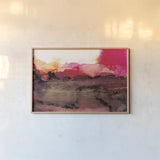 Sandstone by Chris Paschke. shown as a paper print in a natural frame. Available as a archival giclee rolled canvas, fine art paper, or poster print. SKU 65424i.