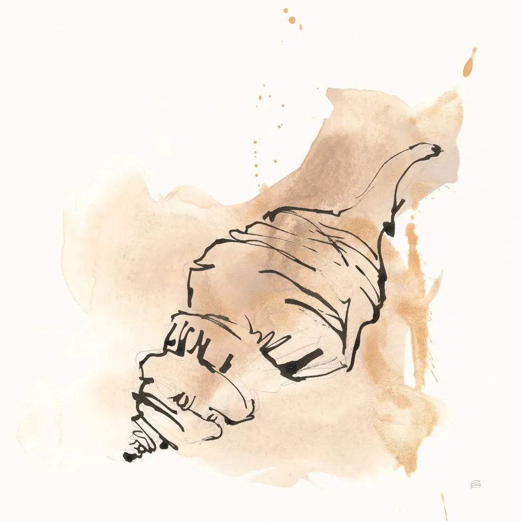 Sandy Conch IV by Chris Paschke. SKU 89512a. Archival Giclee Fine art print for wall decor.