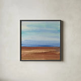 Sandy Ridge I by Chris Paschke. Shown in a sleek black glass frame for a contemporary gallery look. Available as an archival giclee rolled canvas, fine art paper, or poster print. SKU 65477a.