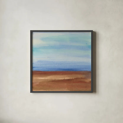 Sandy Ridge I by Chris Paschke. Shown in a sleek black glass frame for a contemporary gallery look. Available as an archival giclee rolled canvas, fine art paper, or poster print. SKU 65477a.