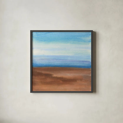 Sandy Ridge II by Chris Paschke. Shown in a sleek black glass frame for a contemporary gallery look. Available as an archival giclee rolled canvas, fine art paper, or poster print. SKU 65478a.