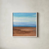 Sandy Ridge II by Chris Paschke. Shown in a crisp white glass frame for a clean and minimalist style. Available as an archival giclee rolled canvas, fine art paper, or poster print. SKU 65478a.
