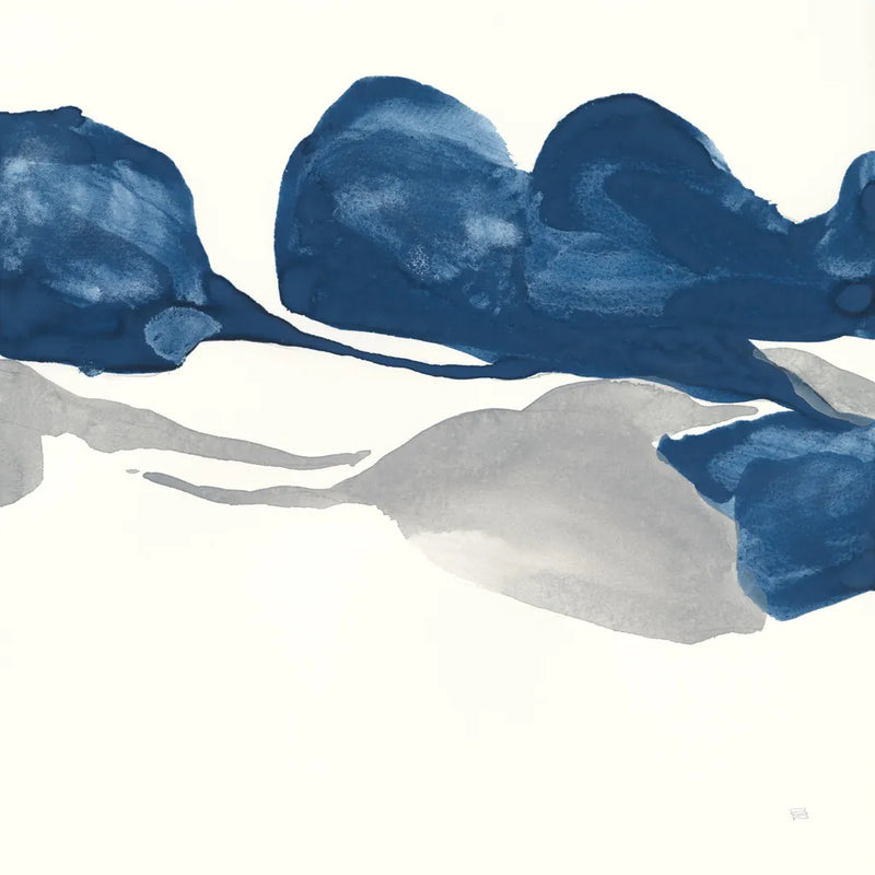 Sapphire and Gray II by Chris Paschke. SKU 34713a. Archival Giclee Fine art print for wall decor.