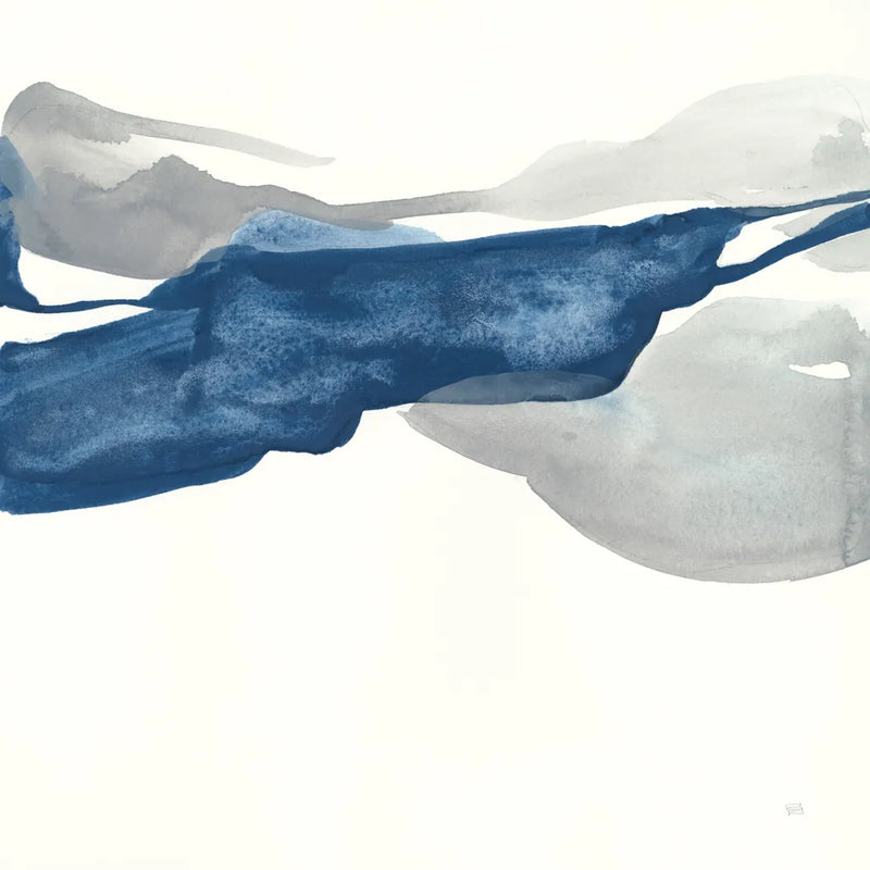 Sapphire and Gray III by Chris Paschke. SKU 34714a. Archival Giclee Fine art print for wall decor.