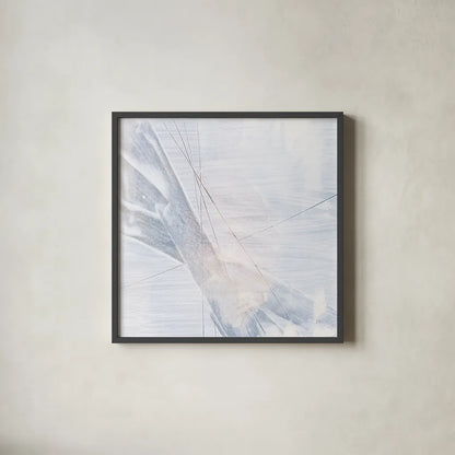 Scraped Sand II by Chris Paschke. Shown in a sleek black glass frame for a contemporary gallery look. Available as an archival giclee rolled canvas, fine art paper, or poster print. SKU 99906a.