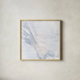 Scraped Sand II by Chris Paschke. Shown in a natural wood glass frame for a timeless modern aesthetic. Available as an archival giclee rolled canvas, fine art paper, or poster print. SKU 99906a.