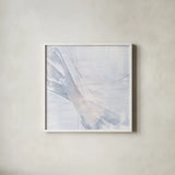 Scraped Sand II by Chris Paschke. Shown in a crisp white glass frame for a clean and minimalist style. Available as an archival giclee rolled canvas, fine art paper, or poster print. SKU 99906a.