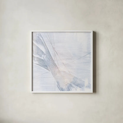 Scraped Sand II by Chris Paschke. Shown in a crisp white glass frame for a clean and minimalist style. Available as an archival giclee rolled canvas, fine art paper, or poster print. SKU 99906a.