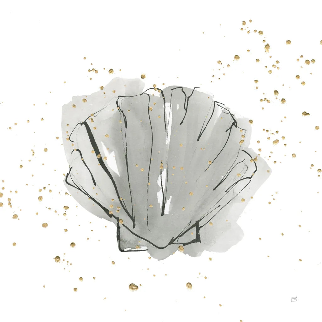 Sea Scallop by Chris Paschke. SKU 66537a. Archival Giclee Fine art print for wall decor.