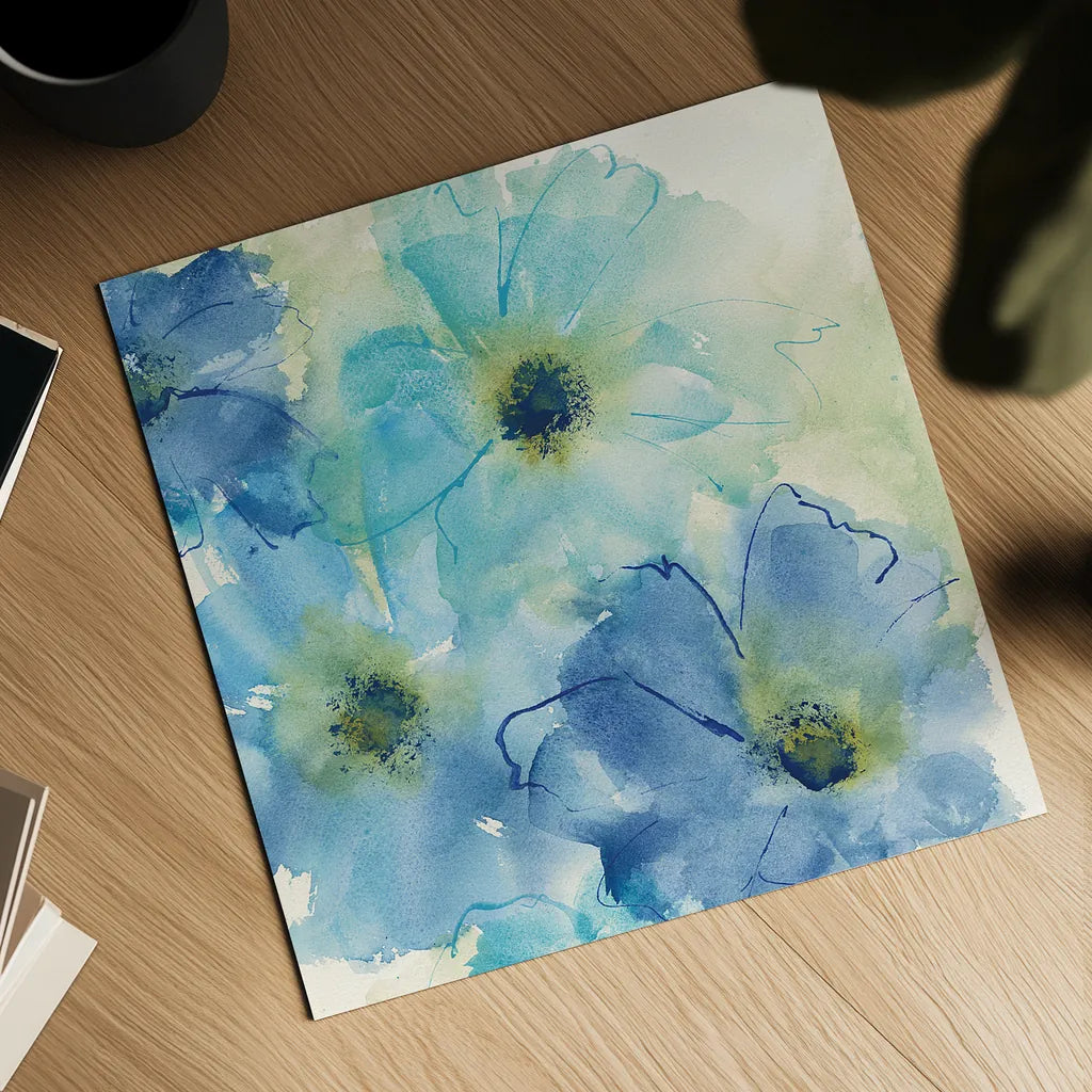 Seashell Cosmos II by Chris Paschke. Shown as a detailed flat fine art print, highlighting archival giclee quality. Available as an archival giclee rolled canvas, fine art paper, or poster print. SKU 24334a.