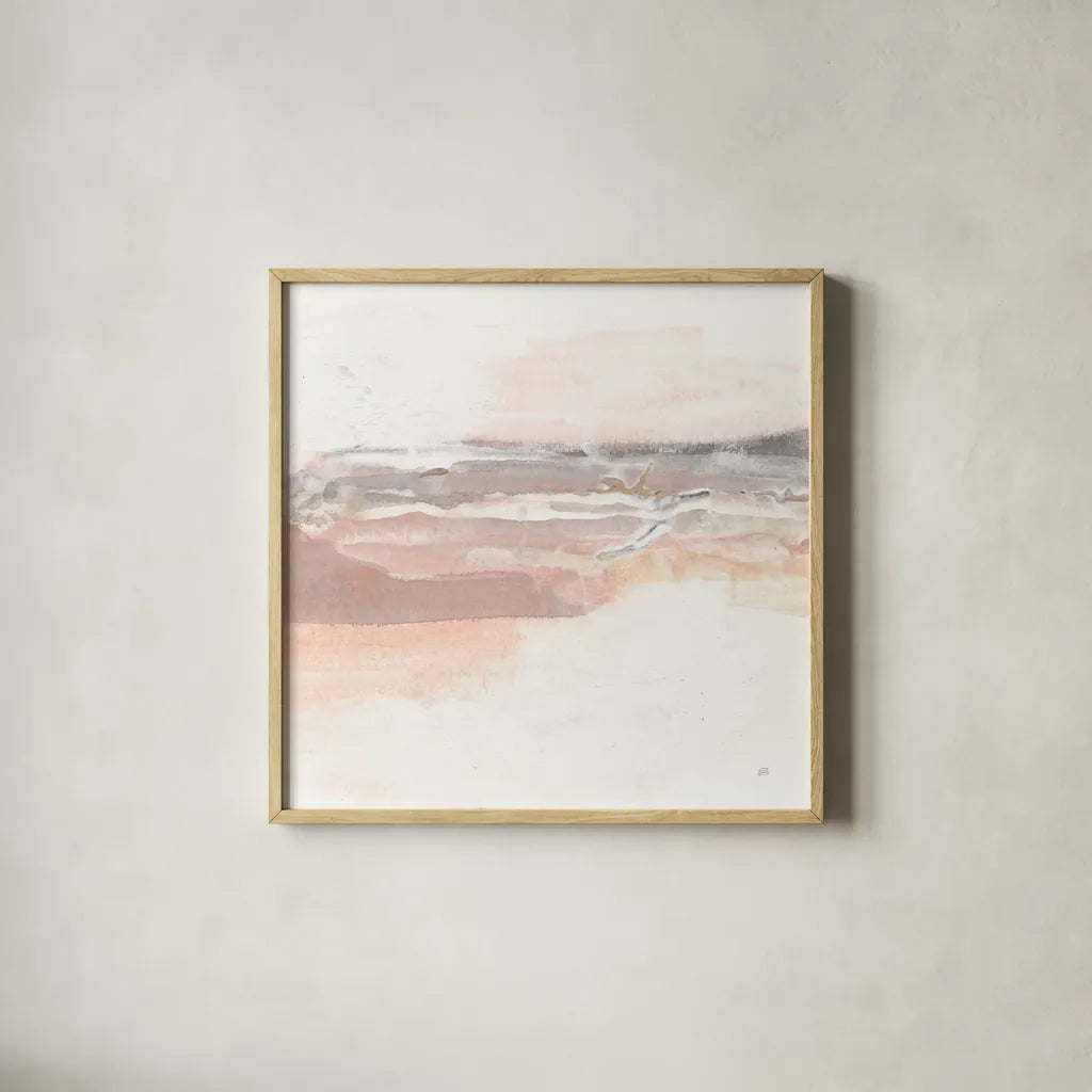 Secondary Abstractions I by Chris Paschke. Shown in a natural wood glass frame for a timeless modern aesthetic. Available as an archival giclee rolled canvas, fine art paper, or poster print. SKU 71889a.