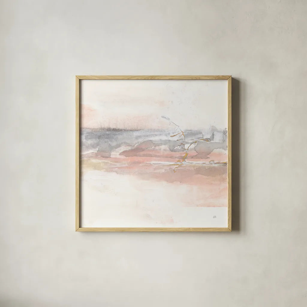 Secondary Abstractions II by Chris Paschke. Shown in a natural wood glass frame for a timeless modern aesthetic. Available as an archival giclee rolled canvas, fine art paper, or poster print. SKU 71890a.