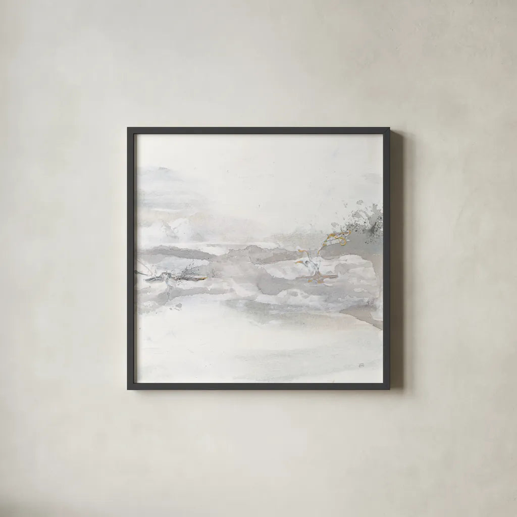 Secondary Abstractions III by Chris Paschke. Shown in a sleek black glass frame for a contemporary gallery look. Available as an archival giclee rolled canvas, fine art paper, or poster print. SKU 71891a.