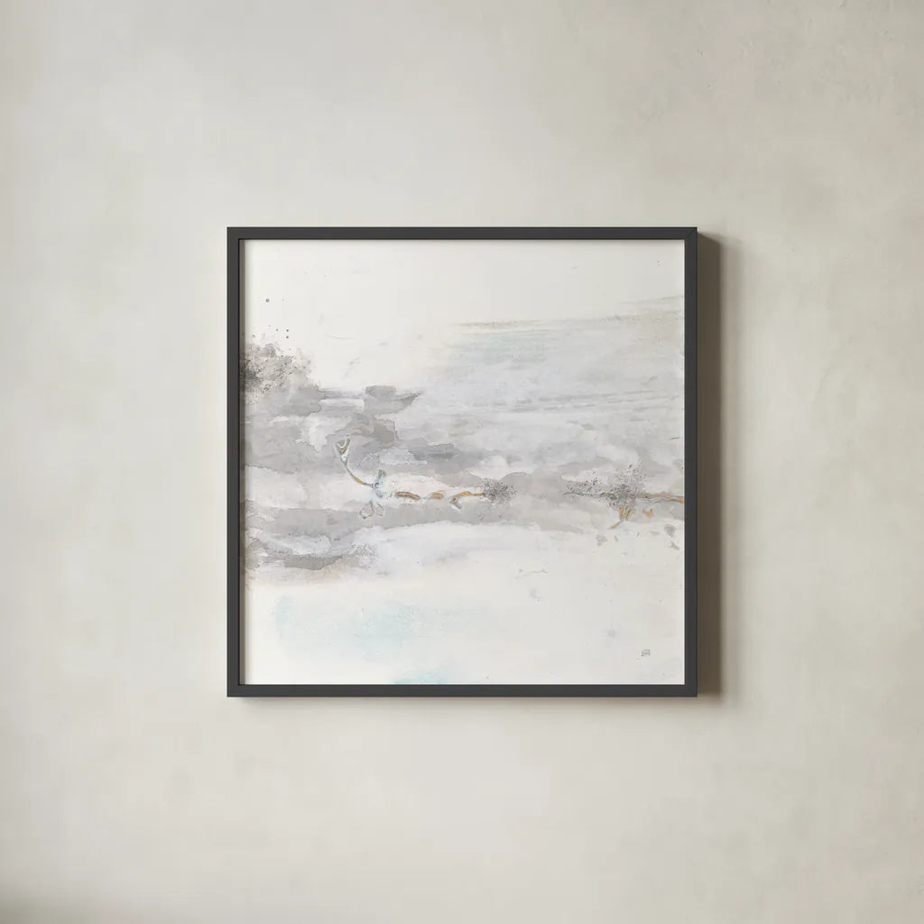 Secondary Abstractions IV by Chris Paschke. Shown in a sleek black glass frame for a contemporary gallery look. Available as an archival giclee rolled canvas, fine art paper, or poster print. SKU 71892a.
