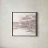 Secondary Abstractions V by Chris Paschke. Shown in a sleek black glass frame for a contemporary gallery look. Available as an archival giclee rolled canvas, fine art paper, or poster print. SKU 71893a.