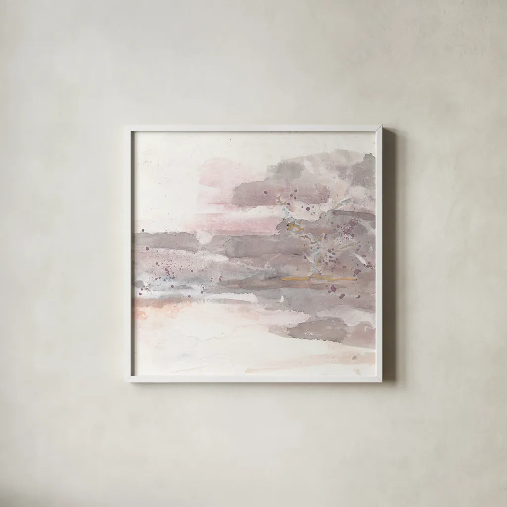 Secondary Abstractions V by Chris Paschke. Shown in a crisp white glass frame for a clean and minimalist style. Available as an archival giclee rolled canvas, fine art paper, or poster print. SKU 71893a.