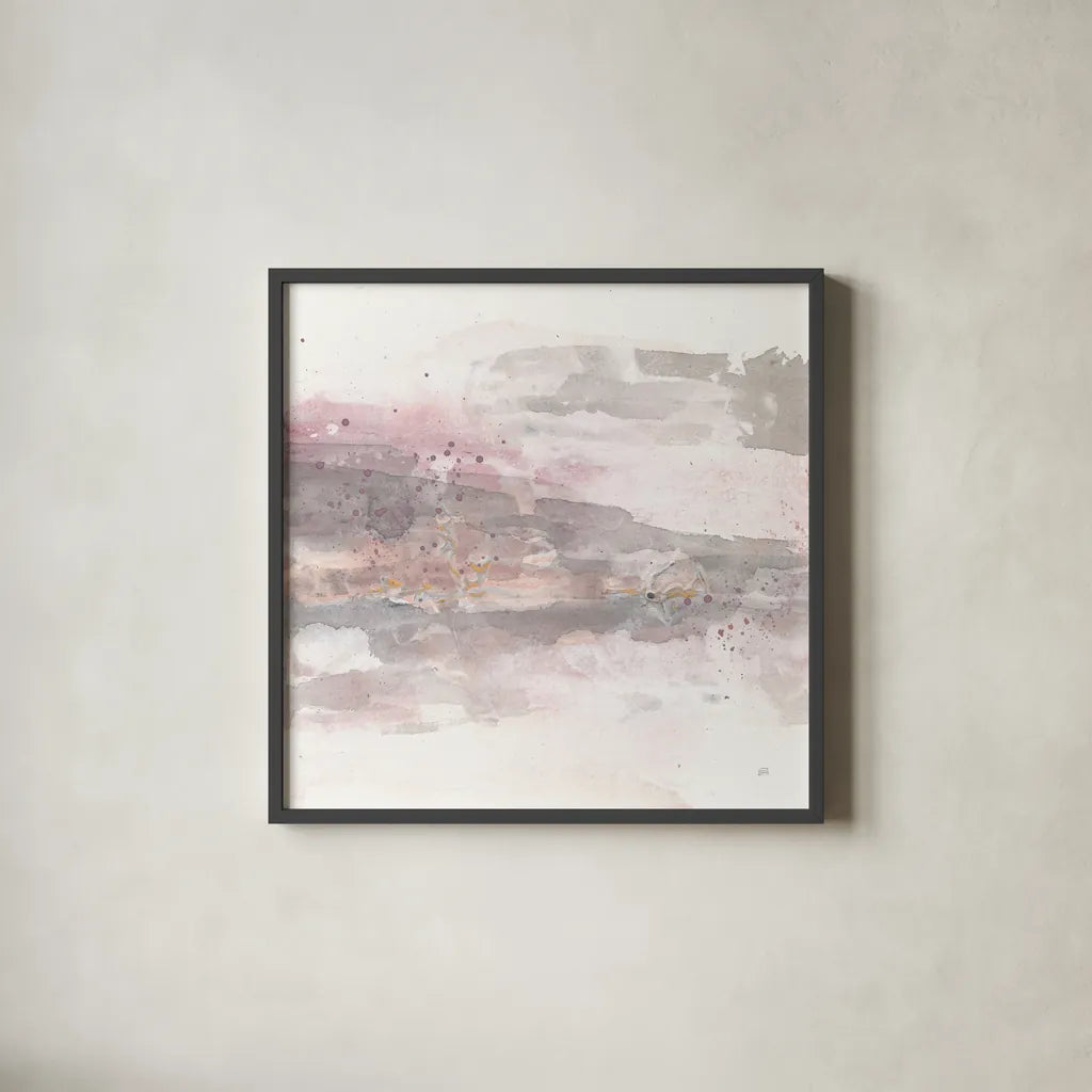 Secondary Abstractions VI by Chris Paschke. Shown in a sleek black glass frame for a contemporary gallery look. Available as an archival giclee rolled canvas, fine art paper, or poster print. SKU 71894a.