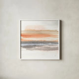 Secondary Palette III by Chris Paschke. Shown in a crisp white glass frame for a clean and minimalist style. Available as an archival giclee rolled canvas, fine art paper, or poster print. SKU 71901a.