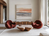 Secondary Palette IV by Chris Paschke. Shown as extra-large giant wall art in a modern living room. Available as an archival giclee rolled canvas, fine art paper, or poster print. SKU 71902a.
