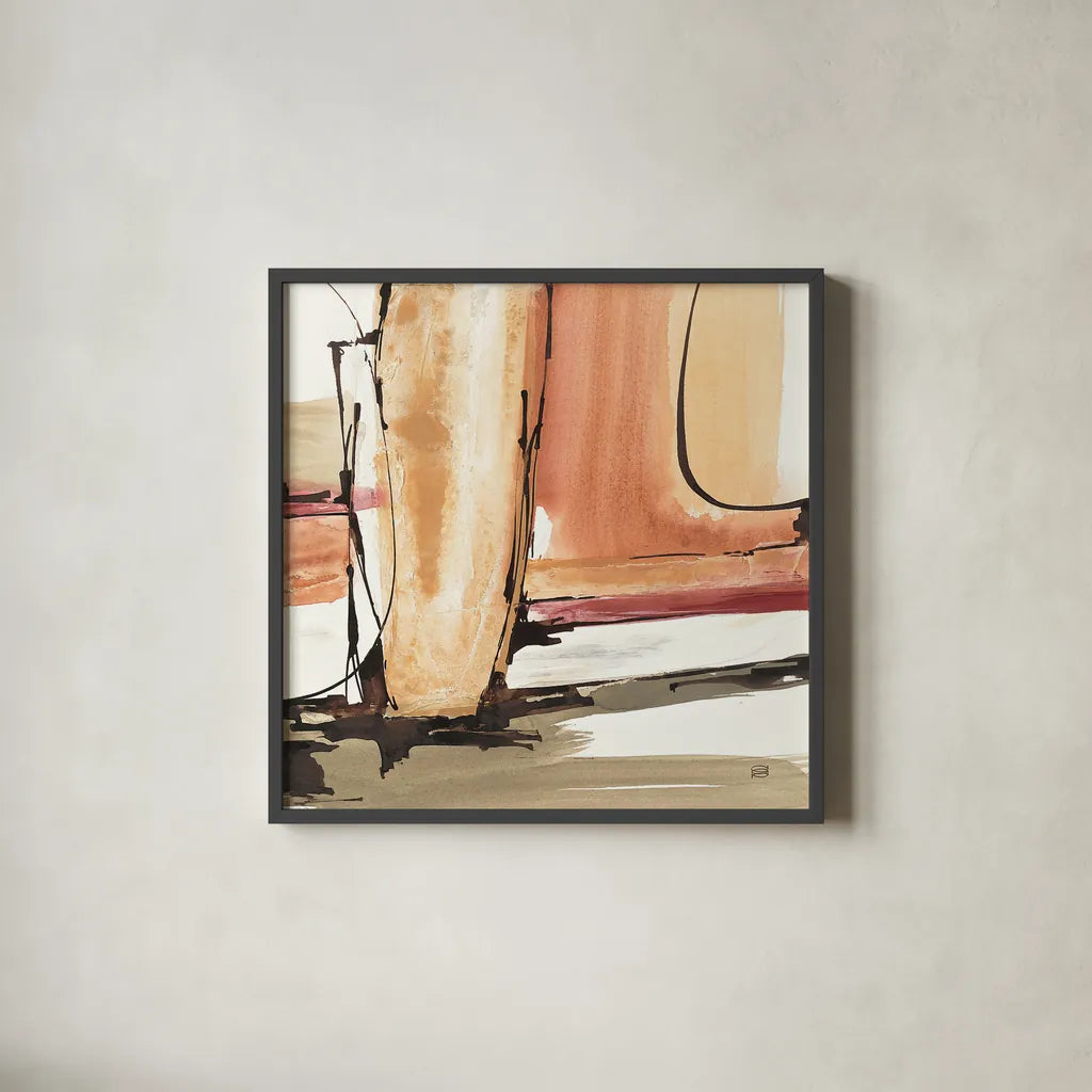 Sedona I by Chris Paschke. Shown in a sleek black glass frame for a contemporary gallery look. Available as an archival giclee rolled canvas, fine art paper, or poster print. SKU 19484a.