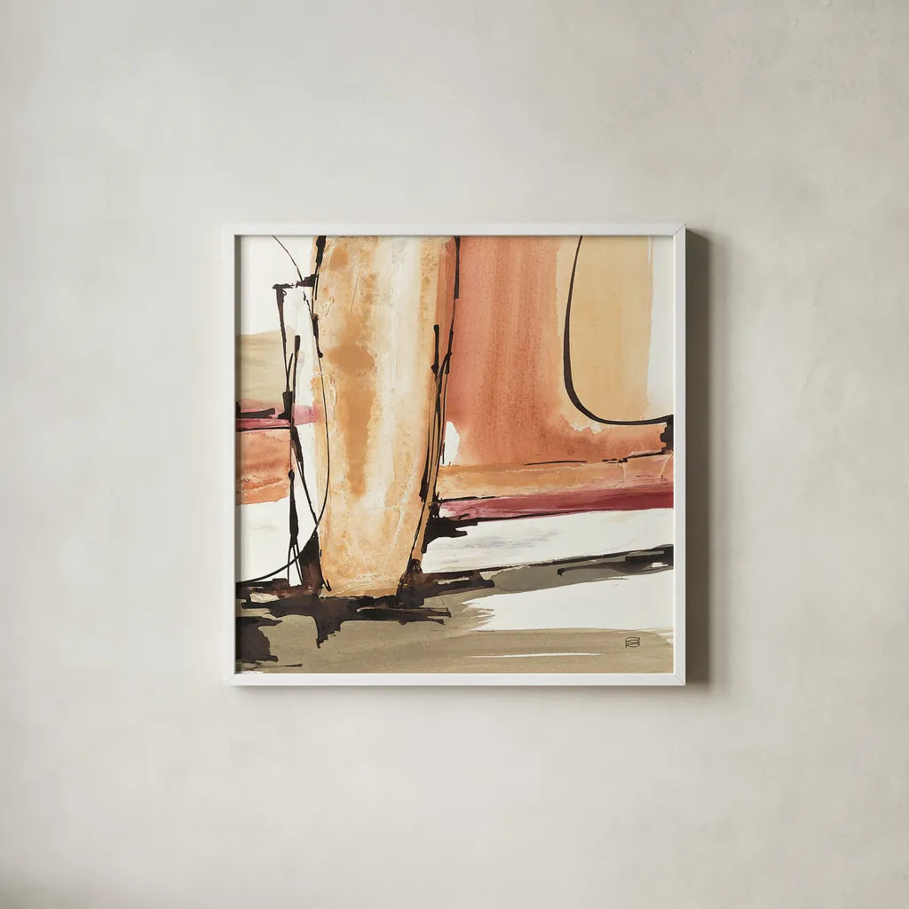 Sedona I by Chris Paschke. Shown in a crisp white glass frame for a clean and minimalist style. Available as an archival giclee rolled canvas, fine art paper, or poster print. SKU 19484a.