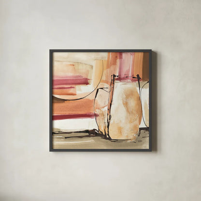 Sedona II by Chris Paschke. Shown in a sleek black glass frame for a contemporary gallery look. Available as an archival giclee rolled canvas, fine art paper, or poster print. SKU 19485a.