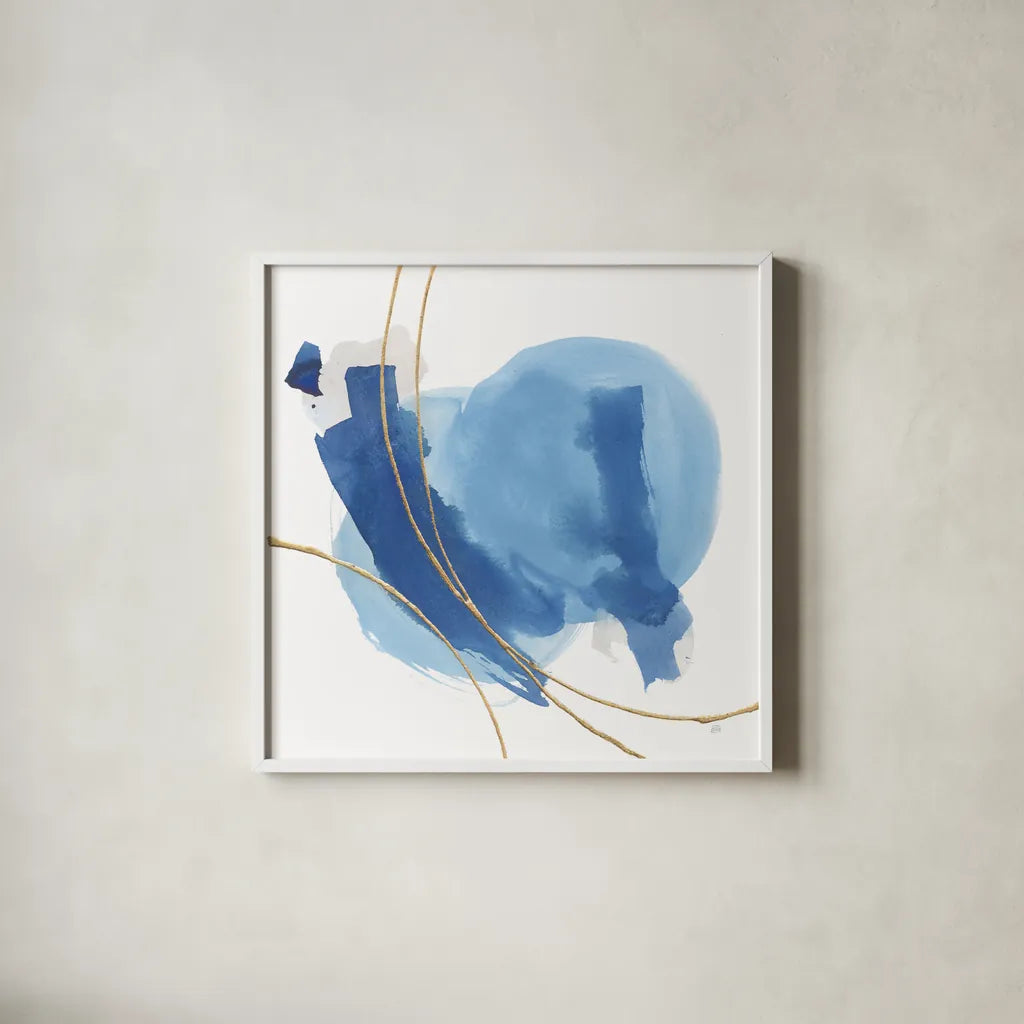 Serenity Mirage I by Chris Paschke. Shown in a crisp white glass frame for a clean and minimalist style. Available as an archival giclee rolled canvas, fine art paper, or poster print. SKU 85753a.