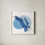 Serenity Mirage II by Chris Paschke. Shown in a crisp white glass frame for a clean and minimalist style. Available as an archival giclee rolled canvas, fine art paper, or poster print. SKU 85754a.