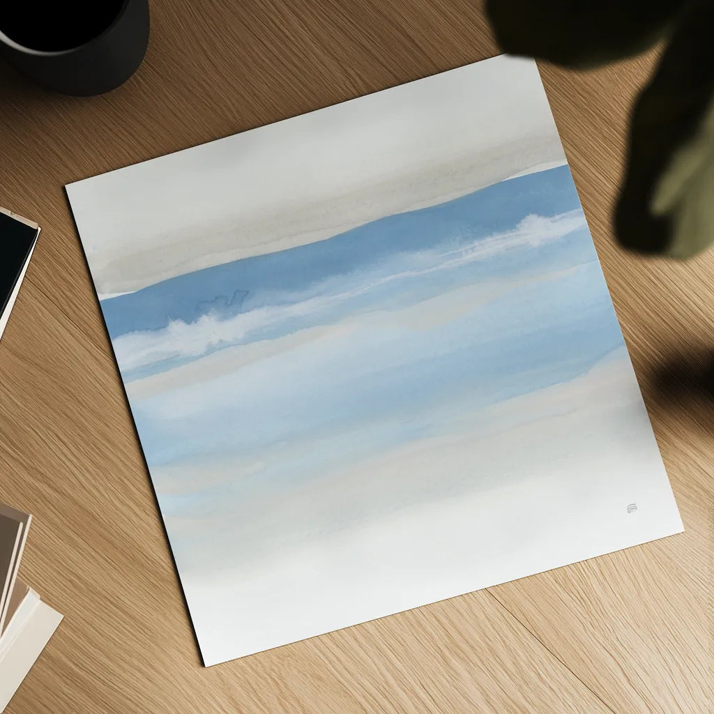 Serenity Sea I by Chris Paschke. Shown as a detailed flat fine art print, highlighting archival giclee quality. Available as an archival giclee rolled canvas, fine art paper, or poster print. SKU 85755a.