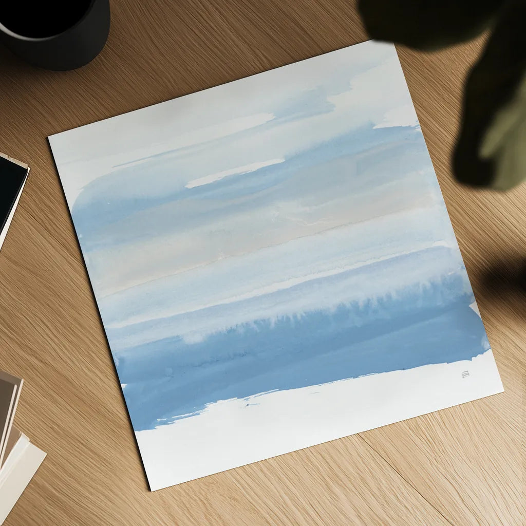 Serenity Sea III by Chris Paschke. Shown as a detailed flat fine art print, highlighting archival giclee quality. Available as an archival giclee rolled canvas, fine art paper, or poster print. SKU 85757a.