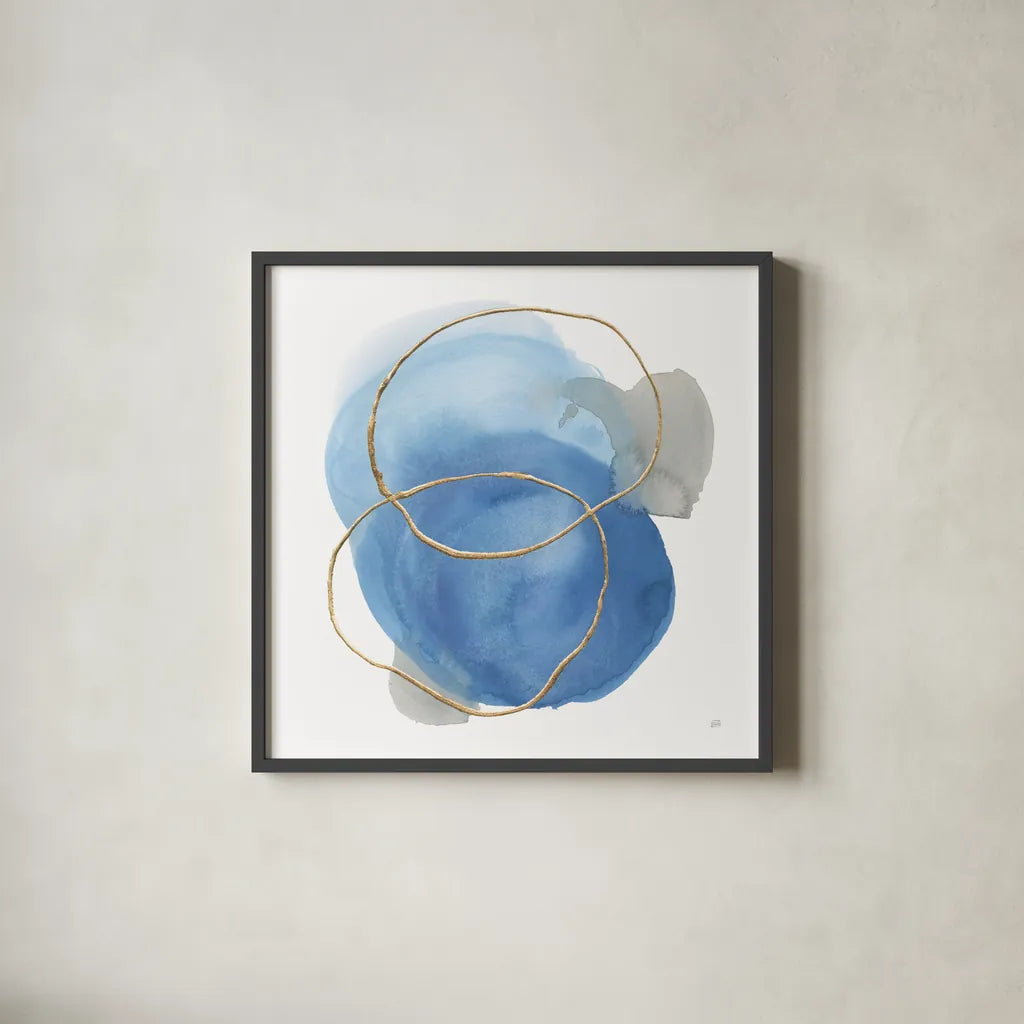 Serenity Trance I by Chris Paschke. Shown in a sleek black glass frame for a contemporary gallery look. Available as an archival giclee rolled canvas, fine art paper, or poster print. SKU 85749a.