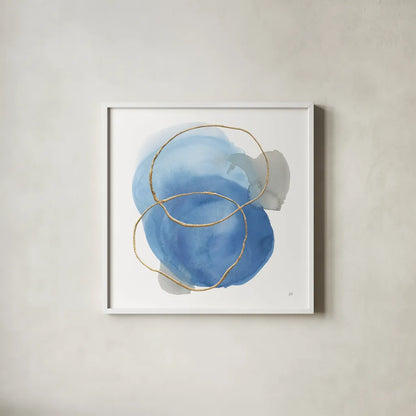 Serenity Trance I by Chris Paschke. Shown in a crisp white glass frame for a clean and minimalist style. Available as an archival giclee rolled canvas, fine art paper, or poster print. SKU 85749a.