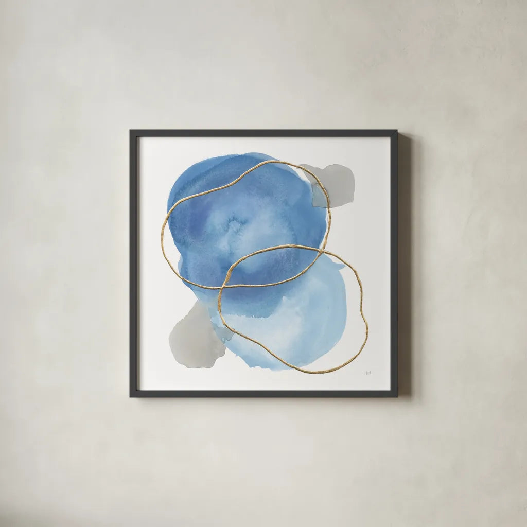 Serenity Trance II by Chris Paschke. Shown in a sleek black glass frame for a contemporary gallery look. Available as an archival giclee rolled canvas, fine art paper, or poster print. SKU 85750a.