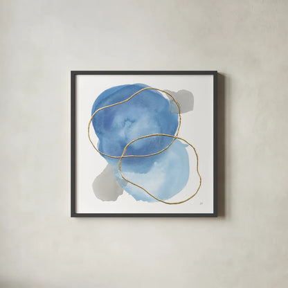 Serenity Trance II by Chris Paschke. Shown in a sleek black glass frame for a contemporary gallery look. Available as an archival giclee rolled canvas, fine art paper, or poster print. SKU 85750a.