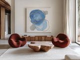 Serenity Trance II by Chris Paschke. Shown as extra-large giant wall art in a modern living room. Available as an archival giclee rolled canvas, fine art paper, or poster print. SKU 85750a.