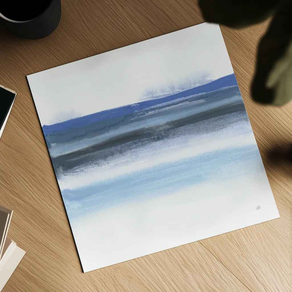 Shaded Blues IV by Chris Paschke. Shown as a detailed flat fine art print, highlighting archival giclee quality. Available as an archival giclee rolled canvas, fine art paper, or poster print. SKU 74377a.