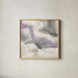 Shades of Amethyst I by Chris Paschke. Shown in a natural wood glass frame for a timeless modern aesthetic. Available as an archival giclee rolled canvas, fine art paper, or poster print. SKU 35265a.