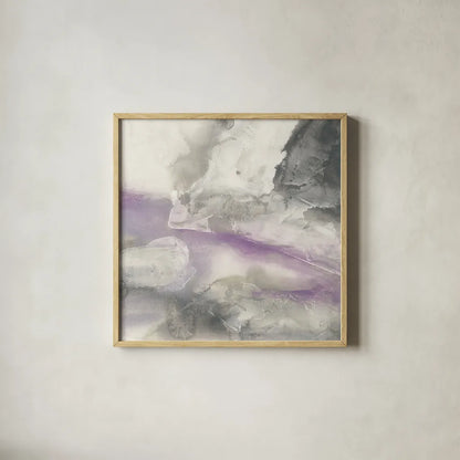Shades of Amethyst II by Chris Paschke. Shown in a natural wood glass frame for a timeless modern aesthetic. Available as an archival giclee rolled canvas, fine art paper, or poster print. SKU 35266a.