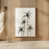 Shadow Palms III by Chris Paschke. shown as over sized large wall art. Available as an archival giclee rolled canvas, fine art paper, or poster print. SKU 78872h.