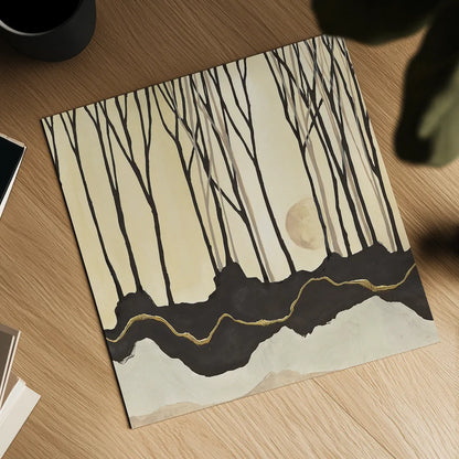 Silhouette V by Chris Paschke. Shown as a detailed flat fine art print, highlighting archival giclee quality. Available as an archival giclee rolled canvas, fine art paper, or poster print. SKU 33315a.