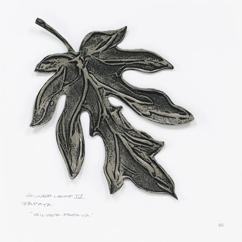 Silver Leaf Papay by Chris Paschke. SKU 36632a. Archival Giclee Fine art print for wall decor.