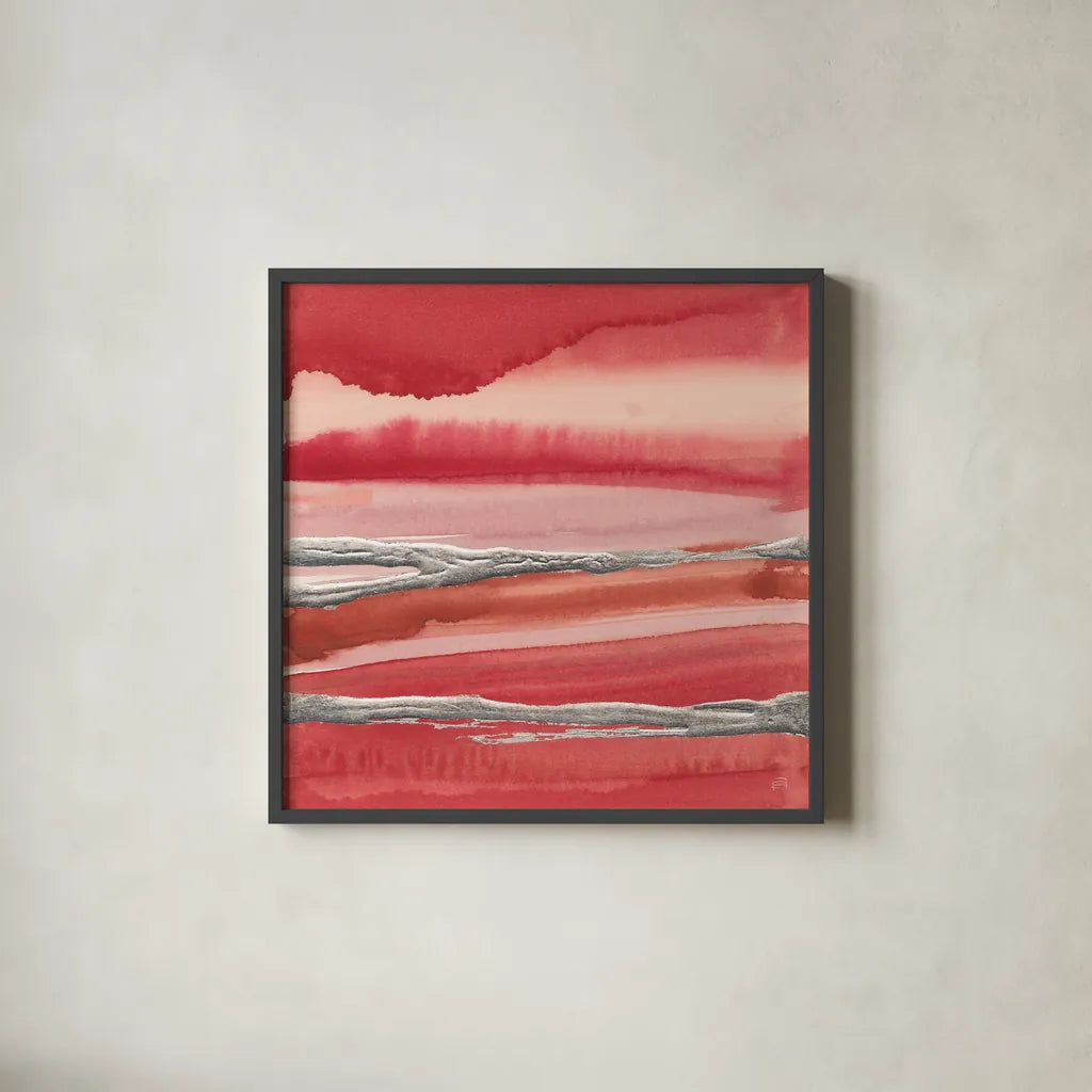 Silver Marsh by Chris Paschke. Shown in a sleek black glass frame for a contemporary gallery look. Available as an archival giclee rolled canvas, fine art paper, or poster print. SKU 26754a.