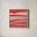 Silver Marsh by Chris Paschke. Shown in a natural wood glass frame for a timeless modern aesthetic. Available as an archival giclee rolled canvas, fine art paper, or poster print. SKU 26754a.