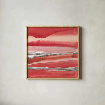 Silver Marsh by Chris Paschke. Shown in a natural wood glass frame for a timeless modern aesthetic. Available as an archival giclee rolled canvas, fine art paper, or poster print. SKU 26754a.