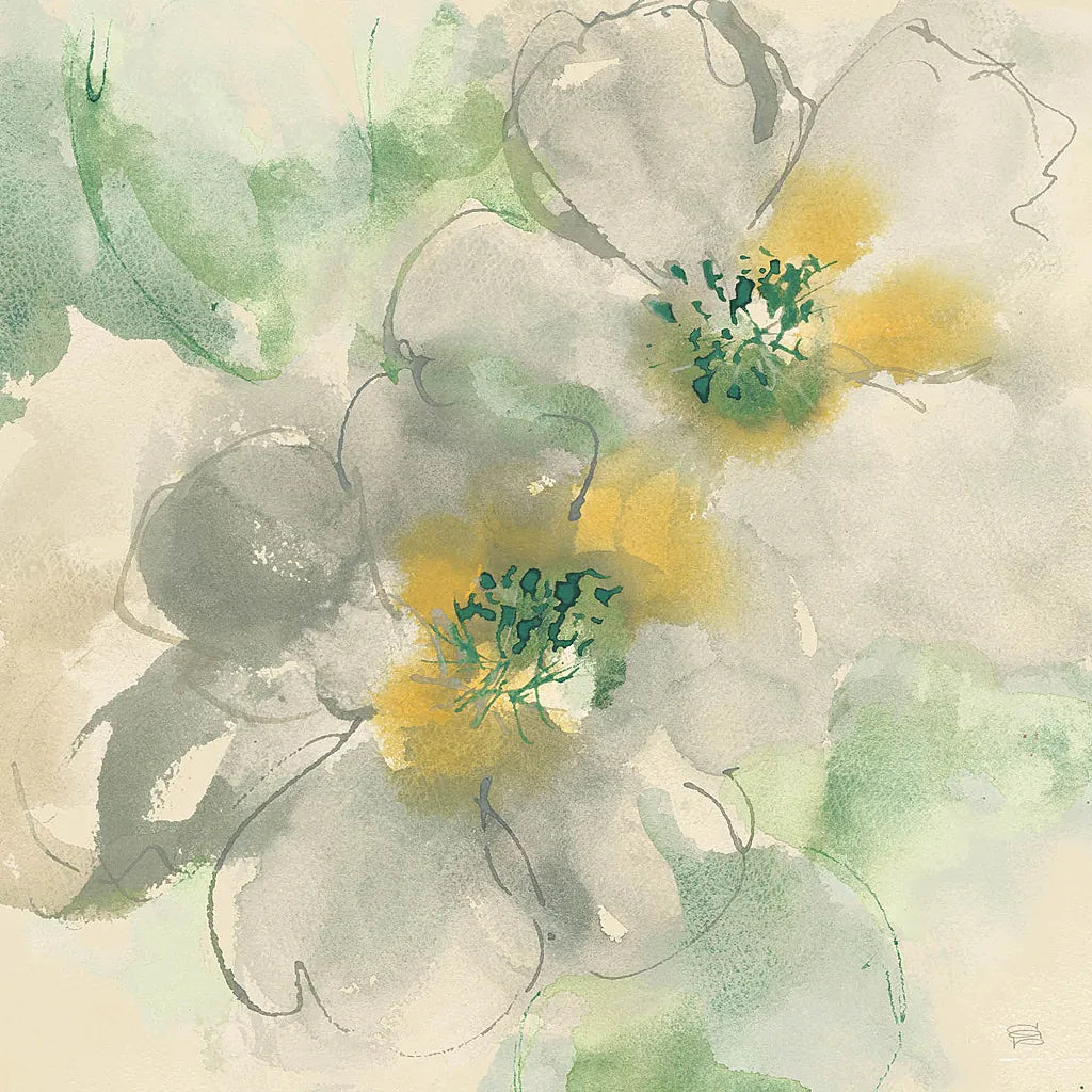 Silver Quince I Teal by Chris Paschke. SKU 26386a. Archival Giclee Fine art print for wall decor.