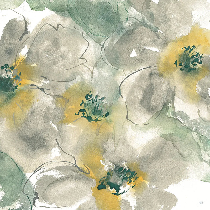 Silver Quince II on White by Chris Paschke. SKU 31320a. Archival Giclee Fine art print for wall decor.